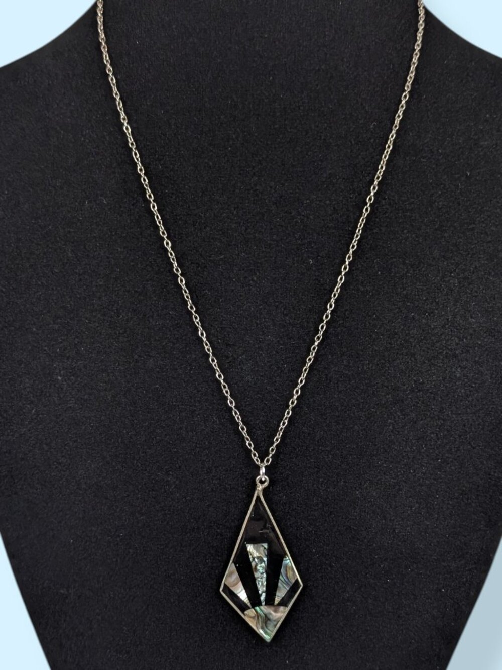 Abalone Sun Ray Pendant Necklace